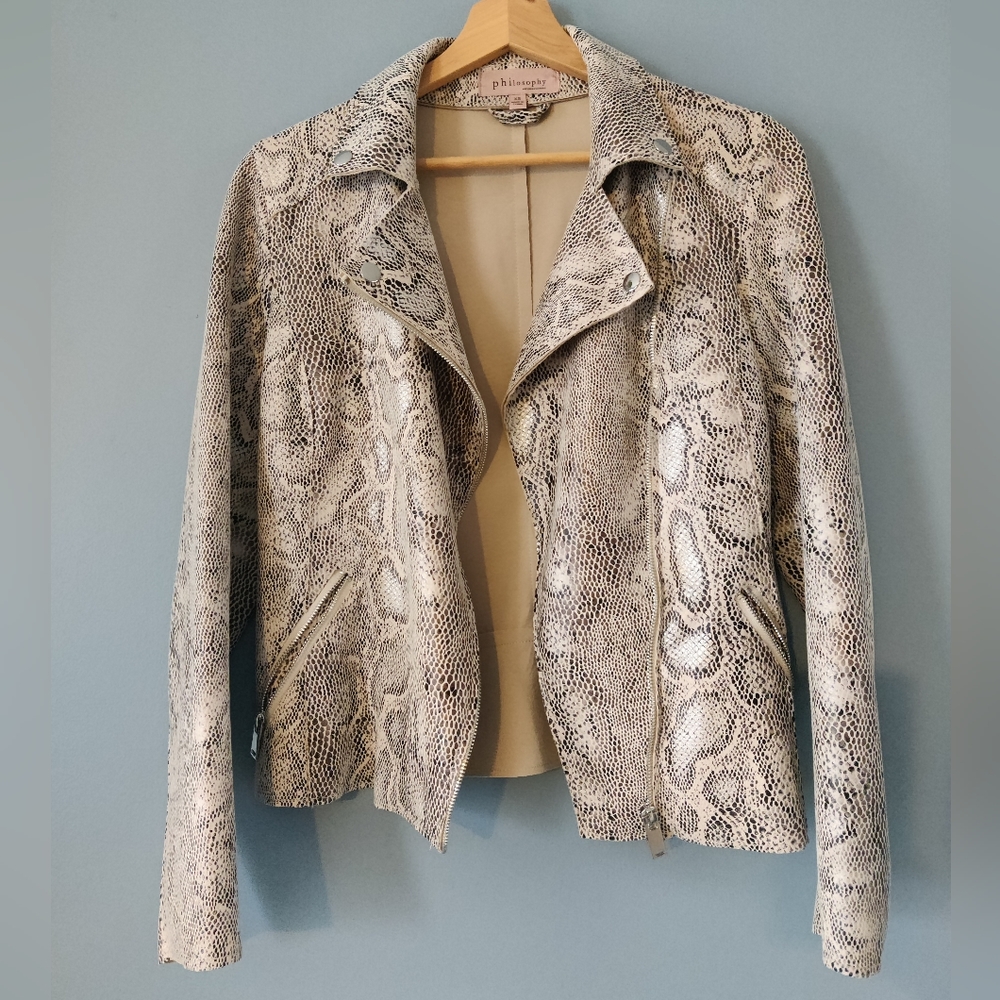 Philosophy Textile moto jacket S